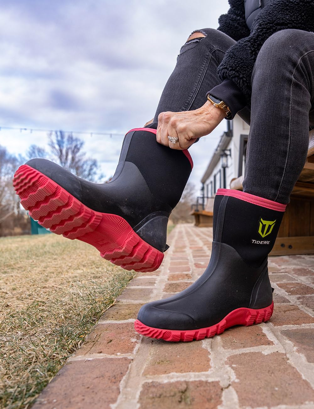 Waterproof Rubber Work Boots J575501