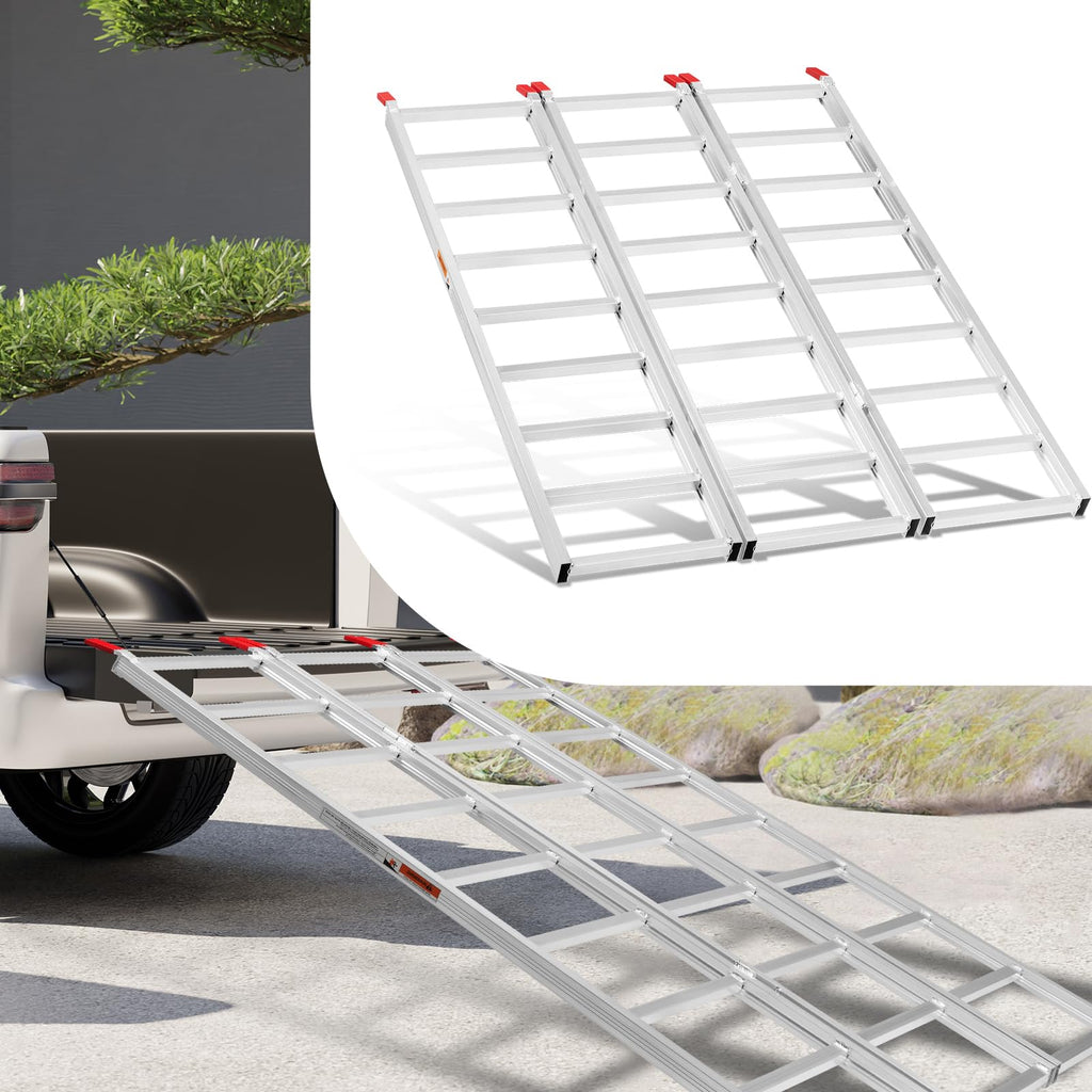 69" L x 50" W Tri-Fold Aluminum ATV Loading Ramp 1500lb Capacity T661397