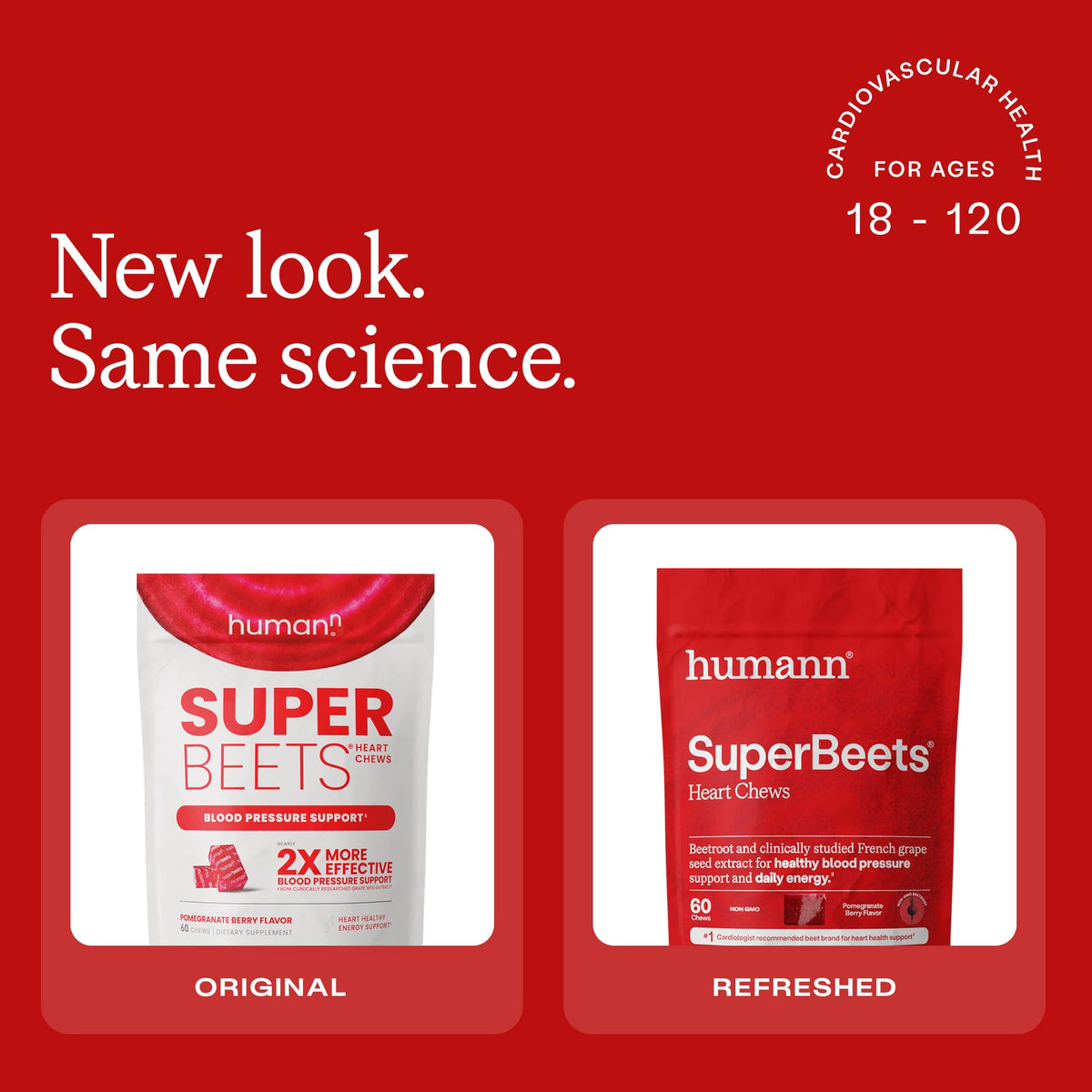 SuperBeets Heart Chews & Tart Cherry Gummies N1379