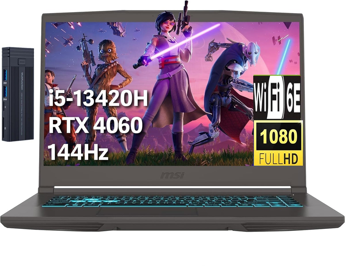 15.6" FHD Gaming Laptop Intel Core i5-13420H RTX 4060 16GB RAM 1TB SSD Gray Y407