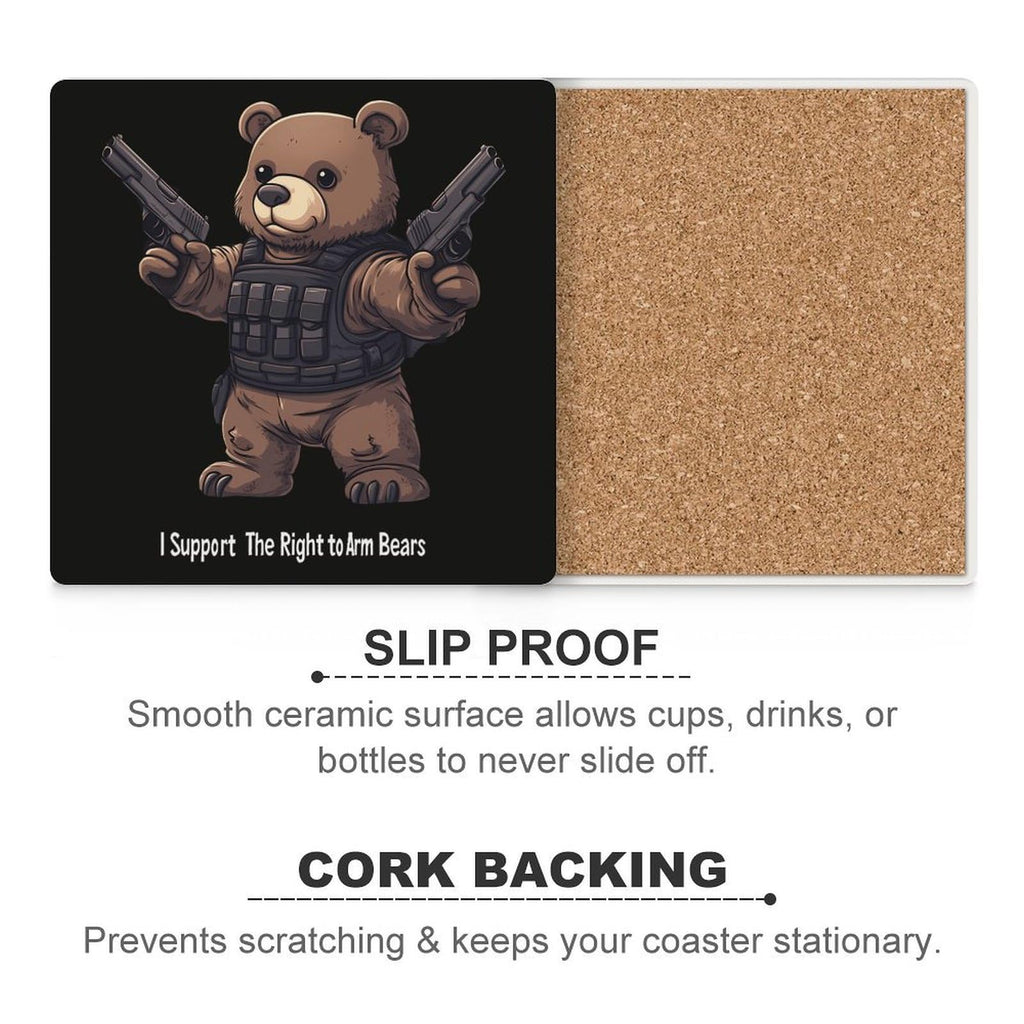 Ceramic Coasters Set Square Drink Coasters P78556