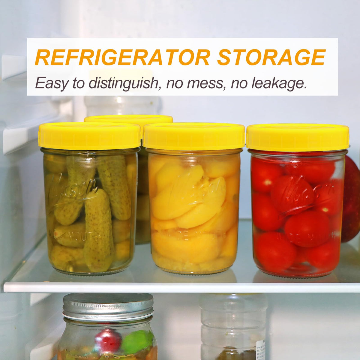 16 oz Glass Mason Jars with Lids 12pcs V8486