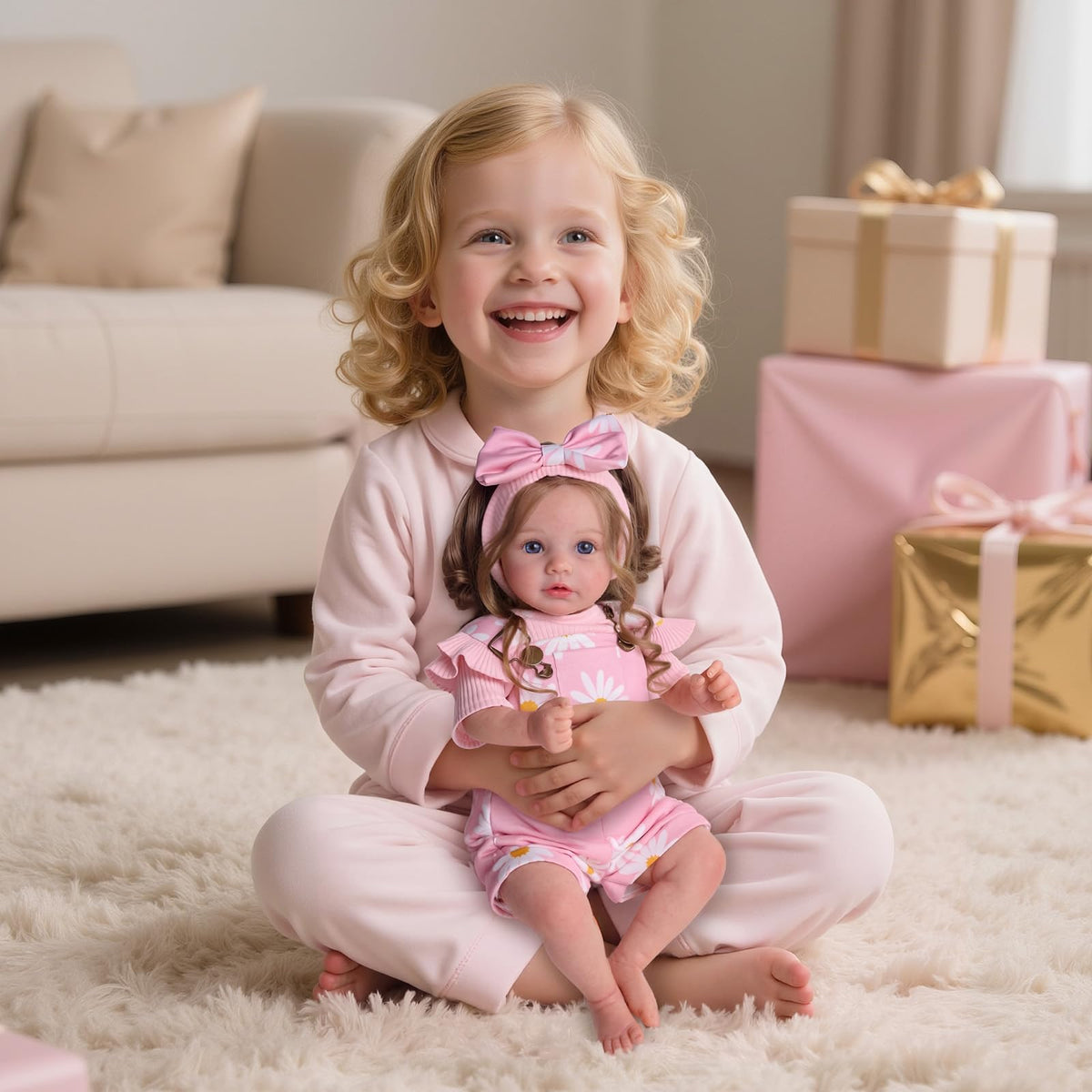 20inch Realistic Reborn Baby Dolls with Poseable Limbs Rooted Hair Z59183