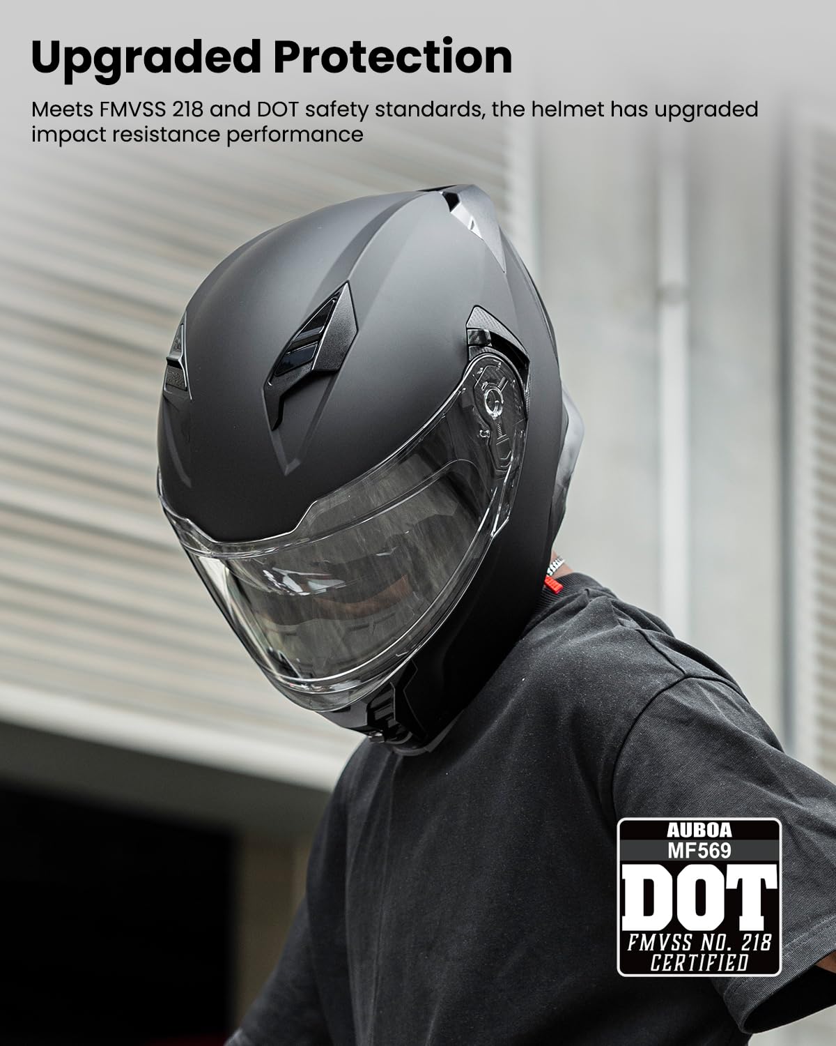 Full Face Motorcycle Helmet DOT Approved I329622