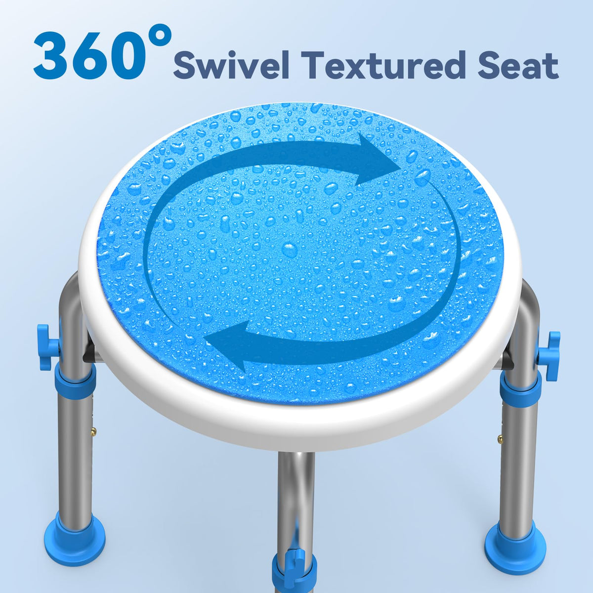 Swivel Shower Chair with Reinforced Crossing Bar T689345