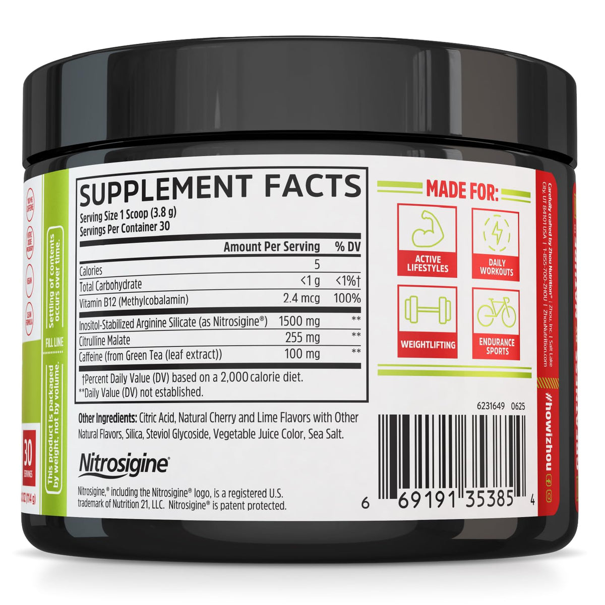 Cherry Limeade 16 oz Amino Acid Support C271