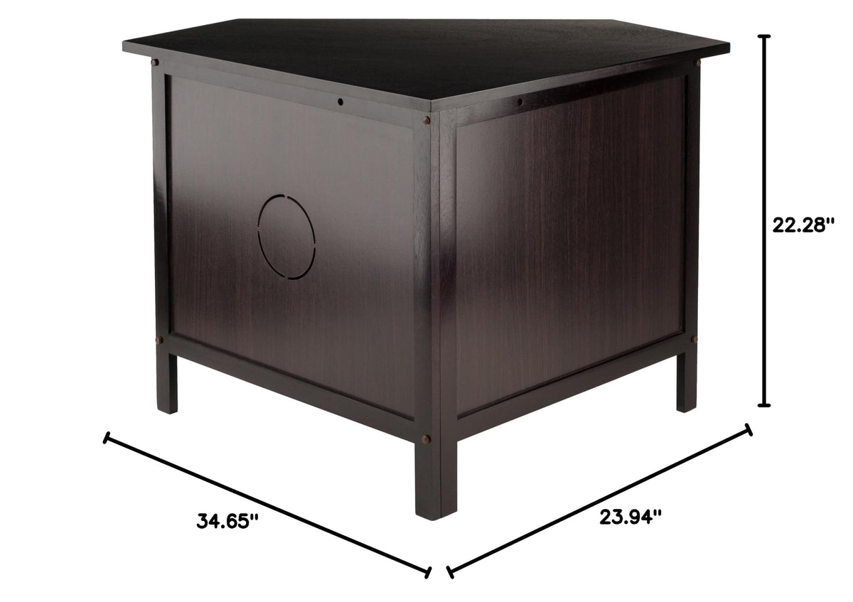 Espresso Corner TV Stand Y254