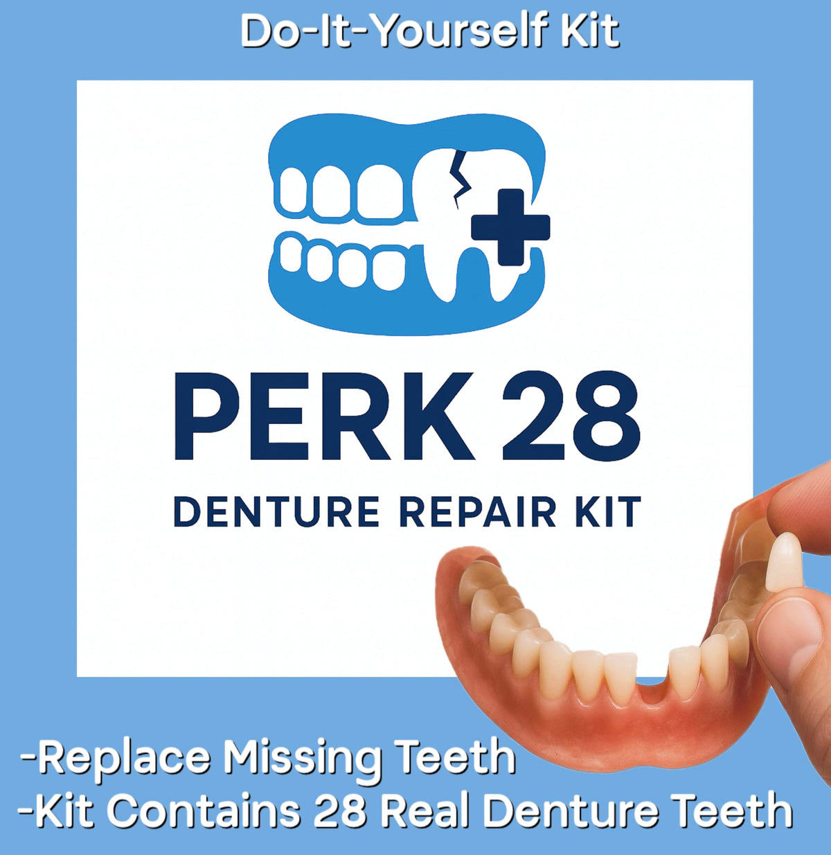 Denture Repair Kit with 28 Denture Teeth J29618