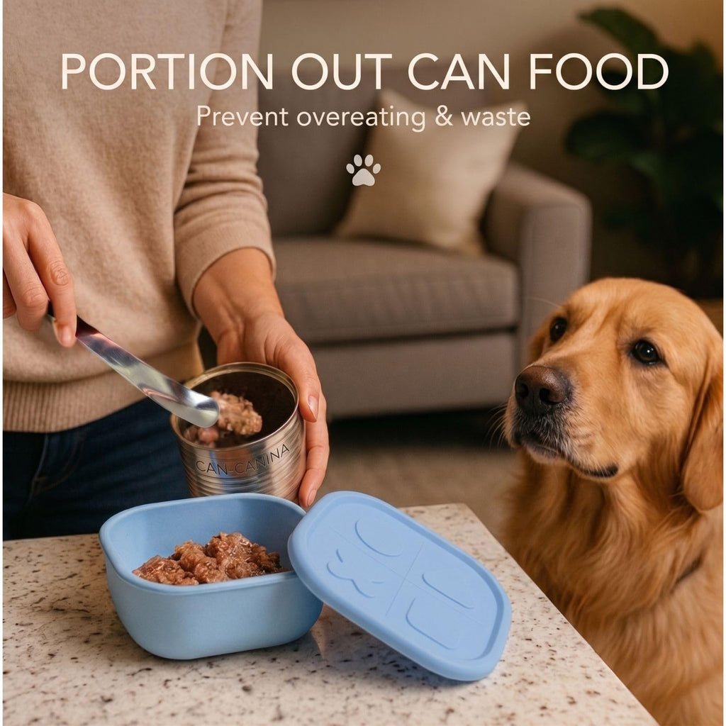 Airtight Pet Wet Food Storage Containers with Lids 4-Pack 12oz O25689