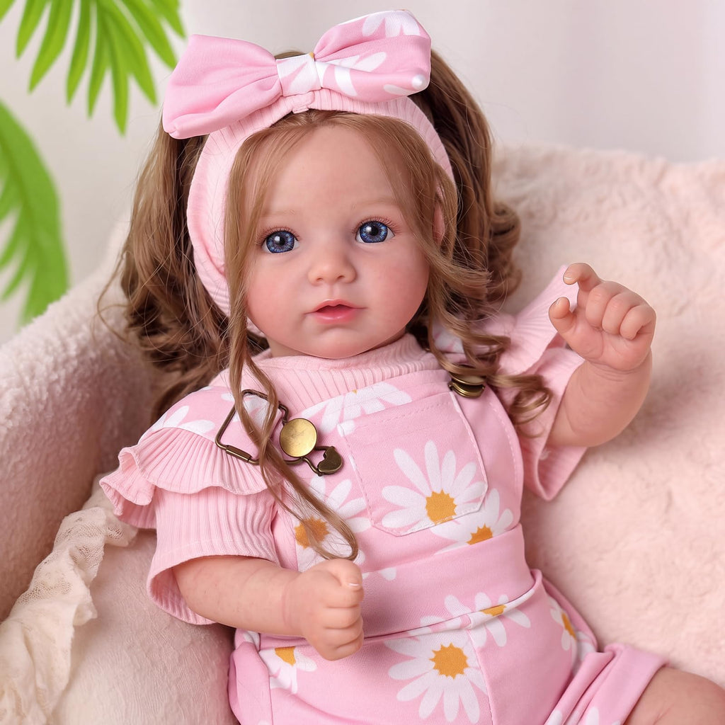 20inch Realistic Reborn Baby Dolls with Poseable Limbs Rooted Hair Z59183