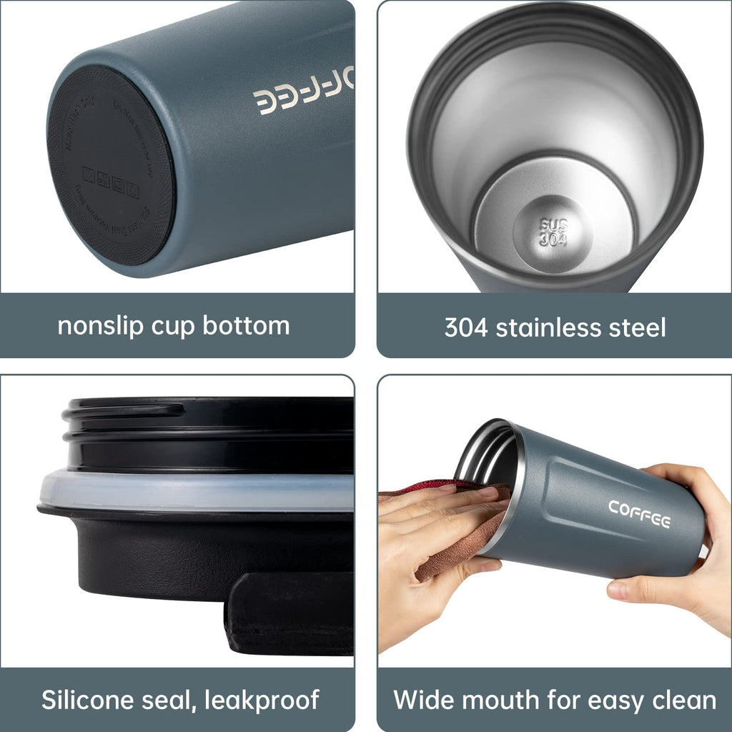 17oz Insulated Stainless Steel Travel Coffee Mug T820642