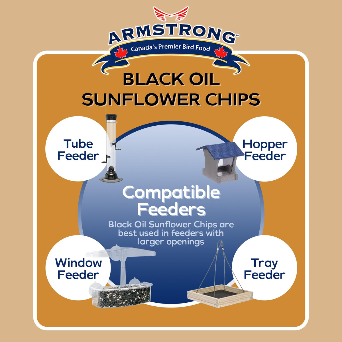 Black Oil Sunflower Chips Bird Food 20 Pounds E1609