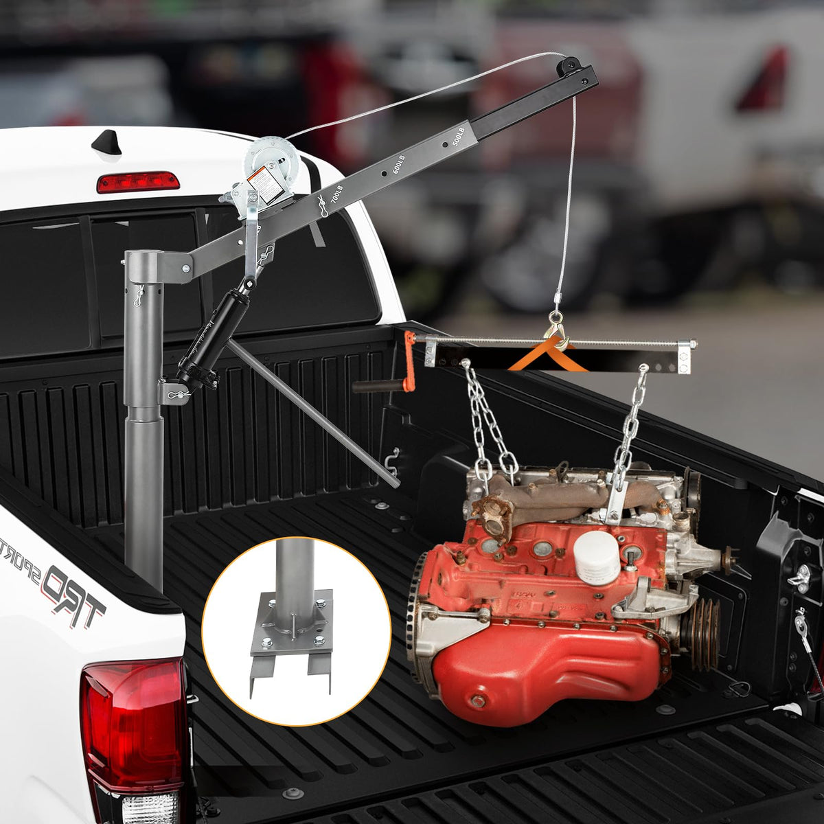 Hydraulic Pickup Truck Crane with 1000 lbs Capacity L13668