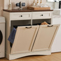 Antique White Tilt Out Trash Cabinet K883