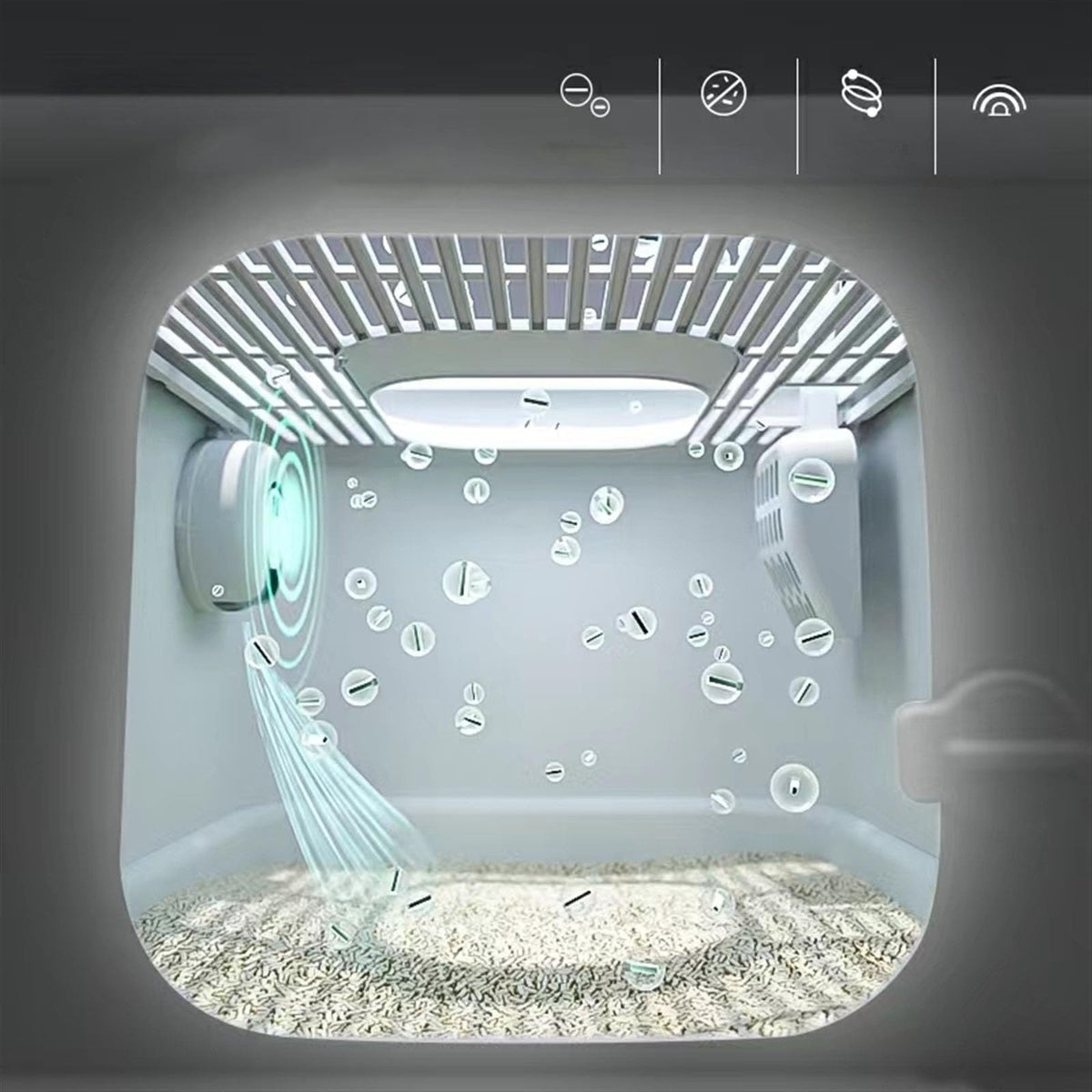 Fully Enclosed Extra Large Cat Litter Box Q873152