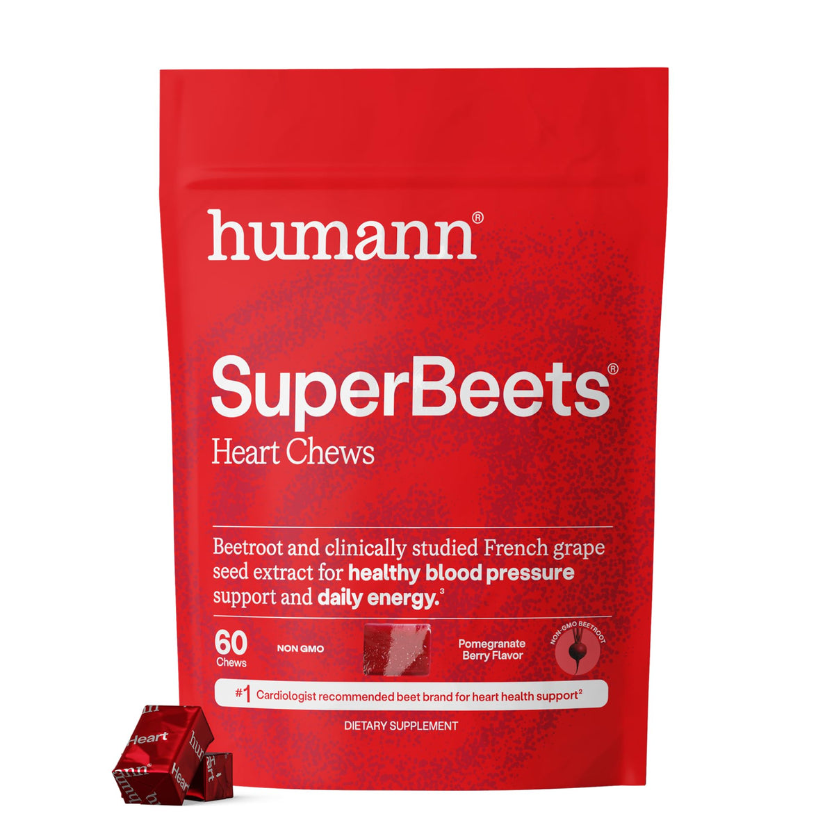 SuperBeets Heart Chews & Tart Cherry Gummies N1379