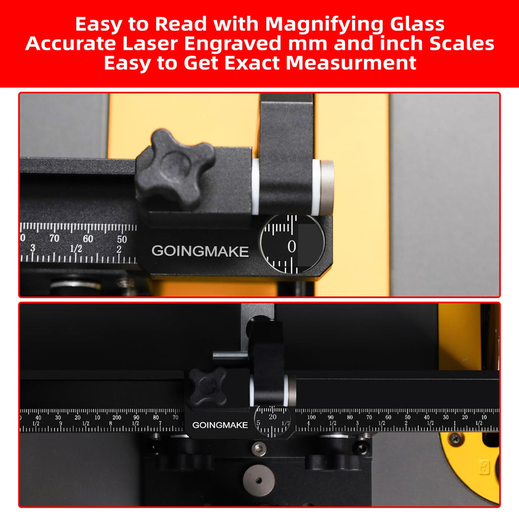 Compact Table Saw Miter Gauge with Extendable Fence J786720