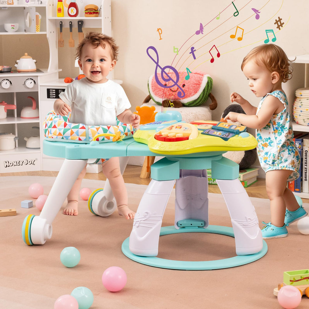 3 in 1 Baby Activity Center Walker with Play Table Green V6292