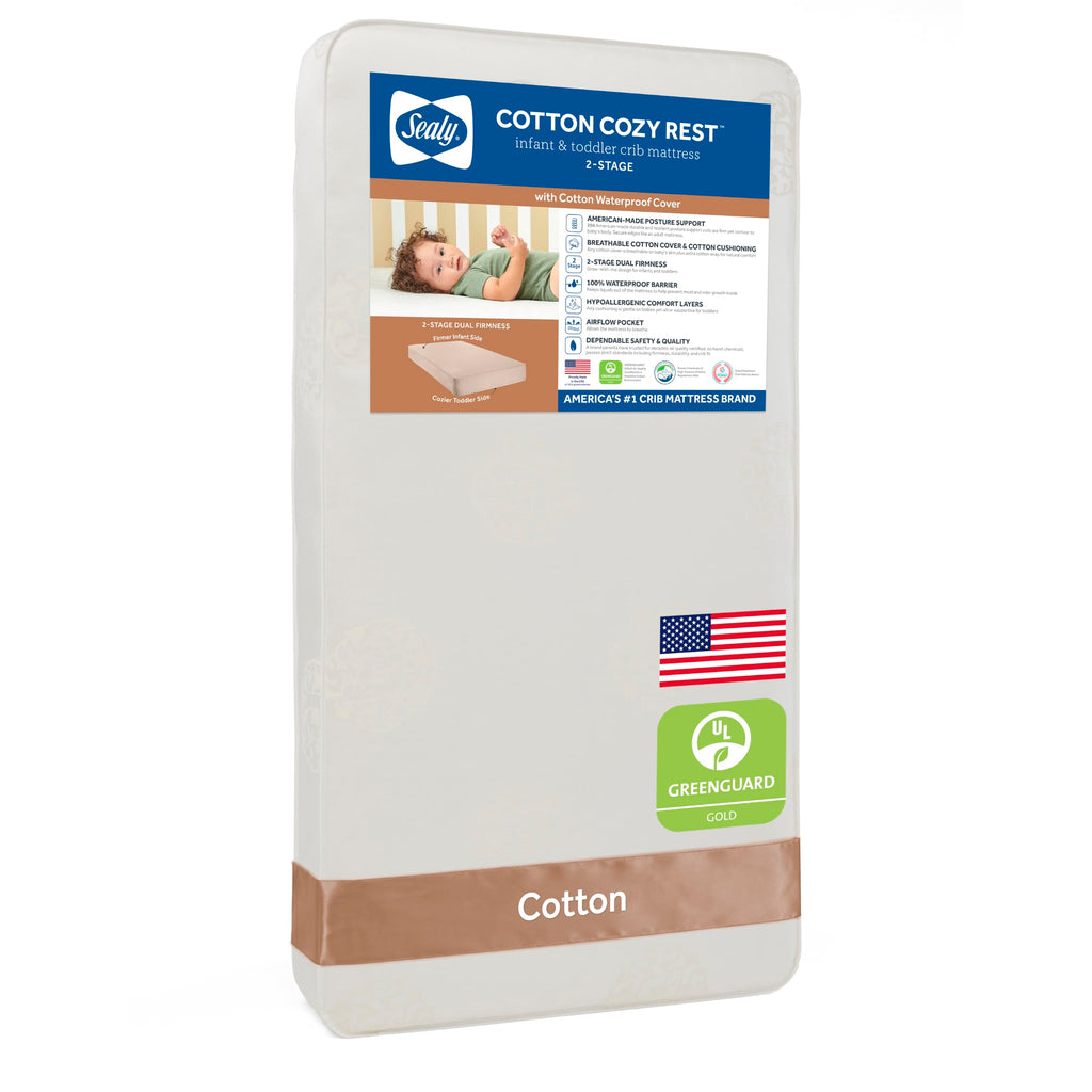 Cotton 2 Stage Waterproof Crib Mattress Y8078