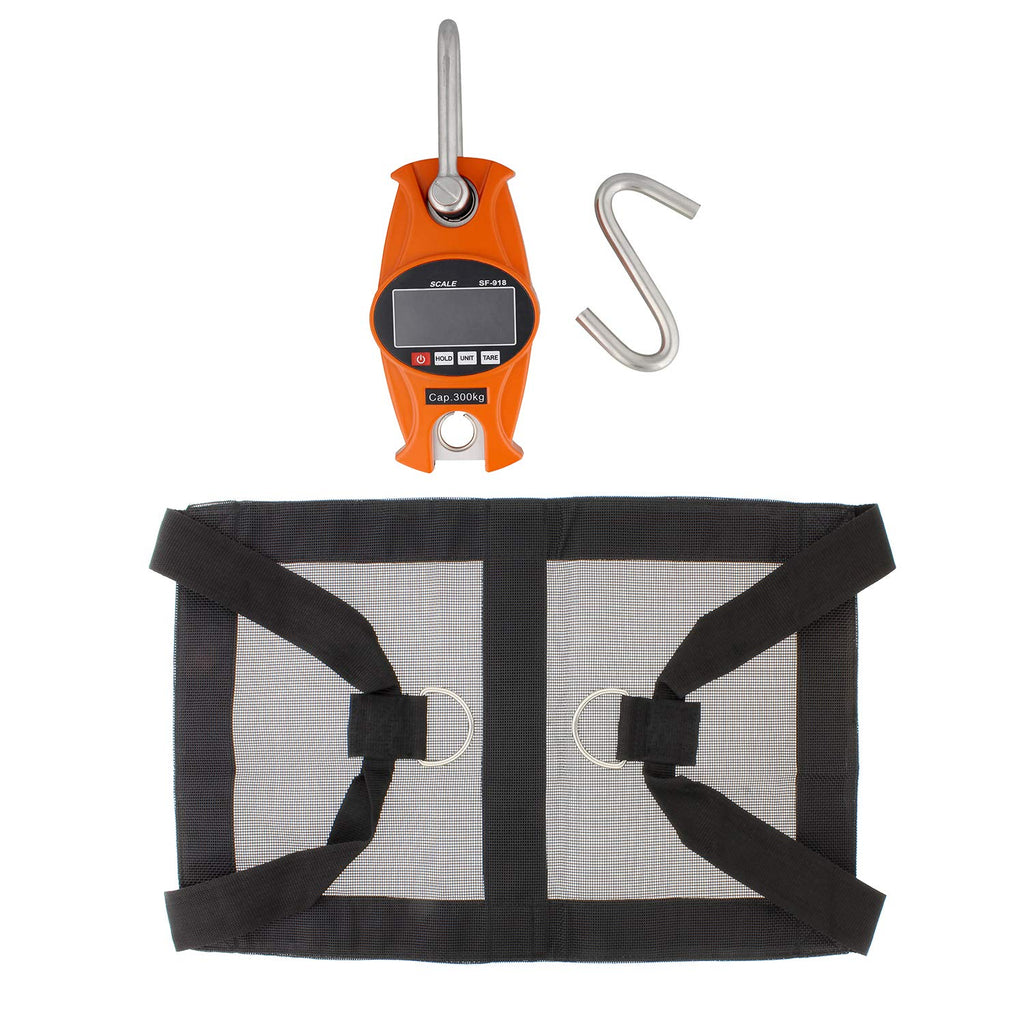 Blue Digital Hanging Scale & Livestock Sling 660 lb N29800