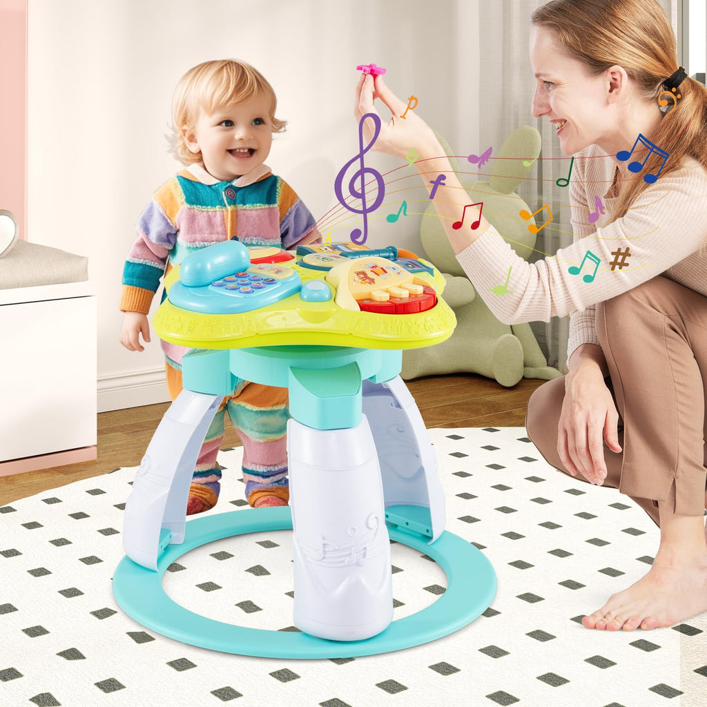 3 in 1 Baby Activity Center Walker with Play Table Green V6292