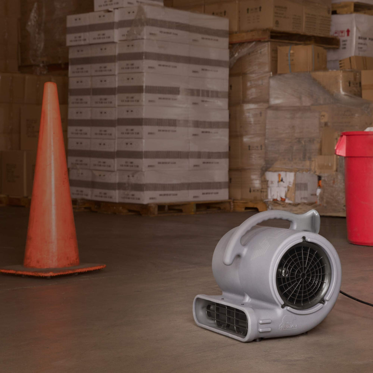 1/2 HP 2950 CFM Stackable Air Mover Floor Blower Fan, Grey I158