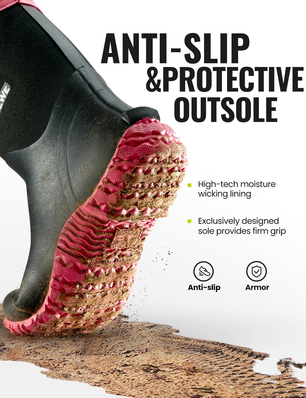Waterproof Rubber Work Boots J575501