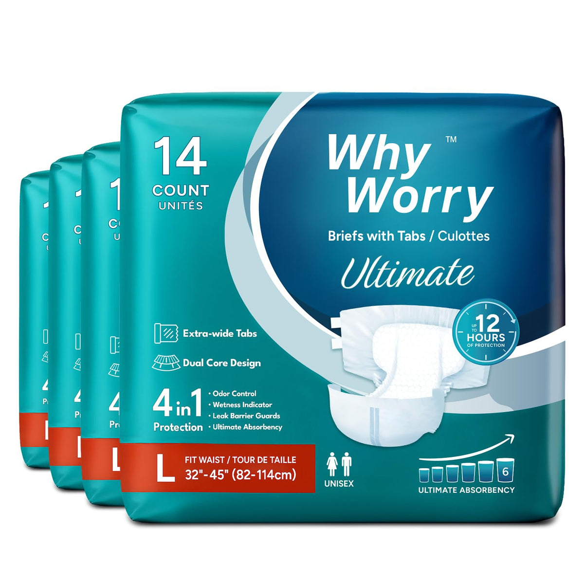 Adult Diapers Large 56 Count B45710