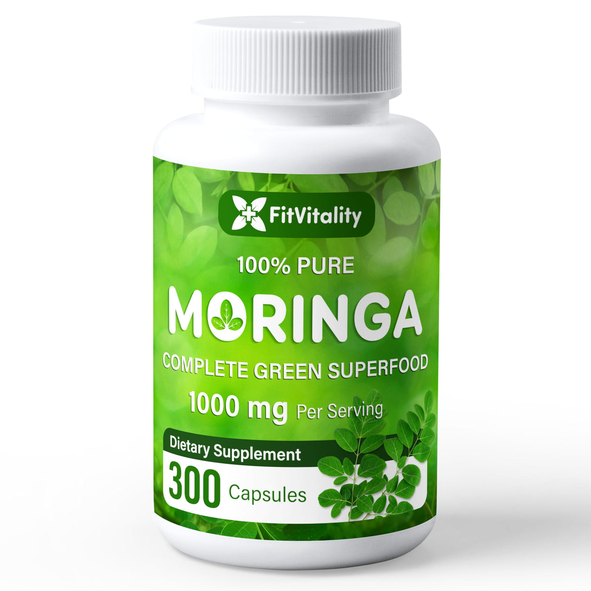 Moringa Capsules 300 Count Z35110