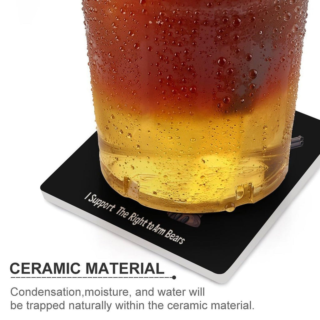 Ceramic Coasters Set Square Drink Coasters P78556