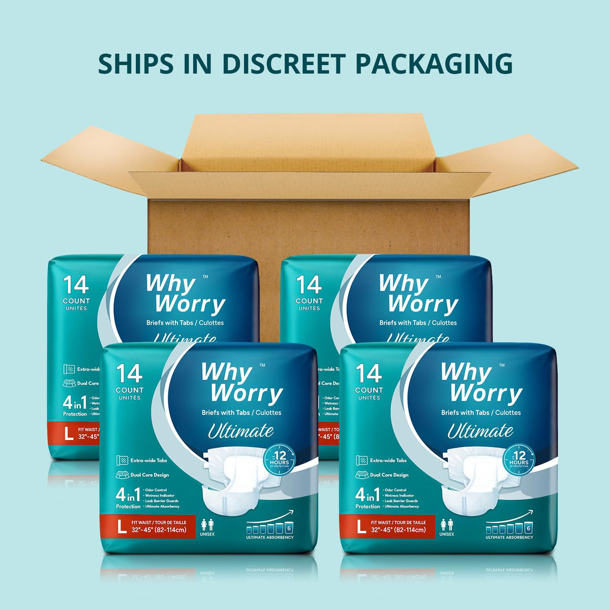 Adult Diapers Large 56 Count B45710