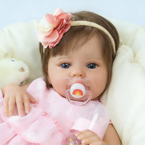 20 Inch Lifelike Reborn Baby Doll Girl with Soft Weighted Body M155
