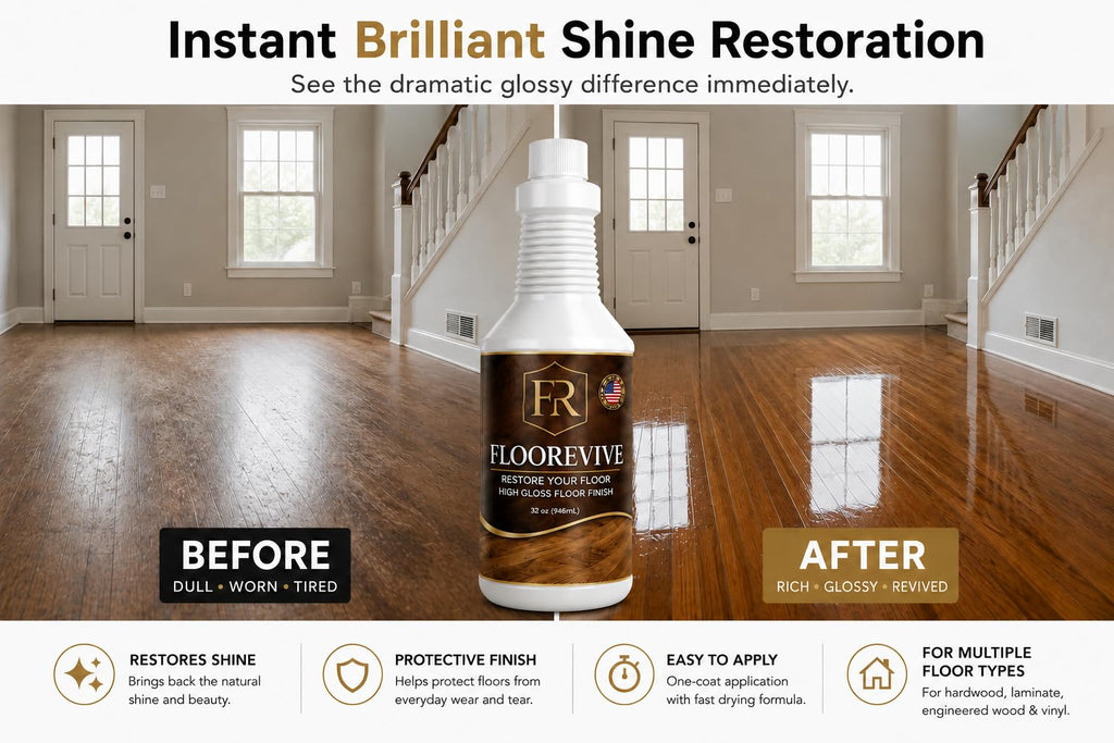 Wood Floor Polish & Shine Restorer, 32 Fl Oz Pack of 2 Q928