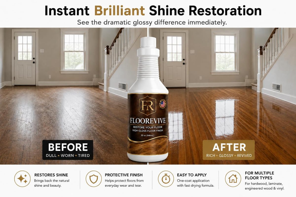Wood Floor Polish & Shine Restorer, 32 Fl Oz Pack of 2 Q928