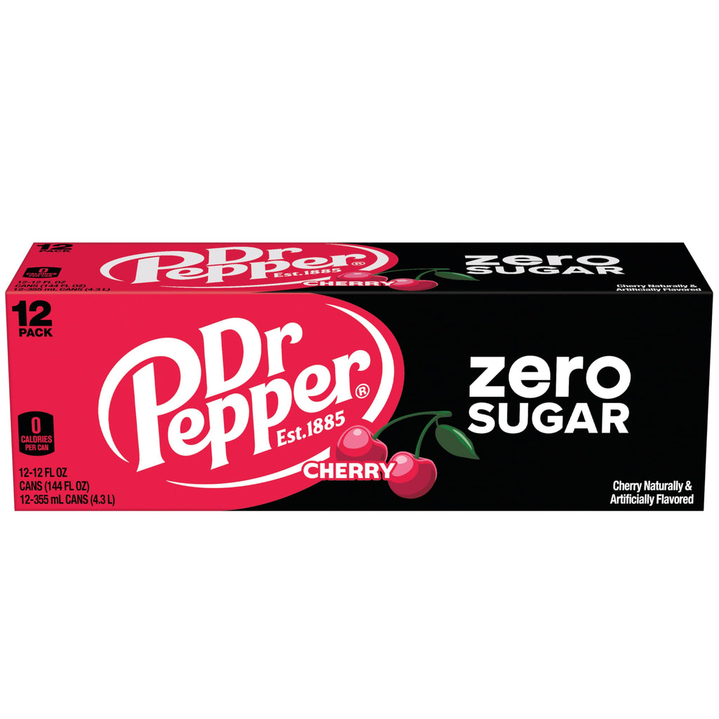Cherry Zero Sugar Soda 12 fl oz 12 Pack M398439