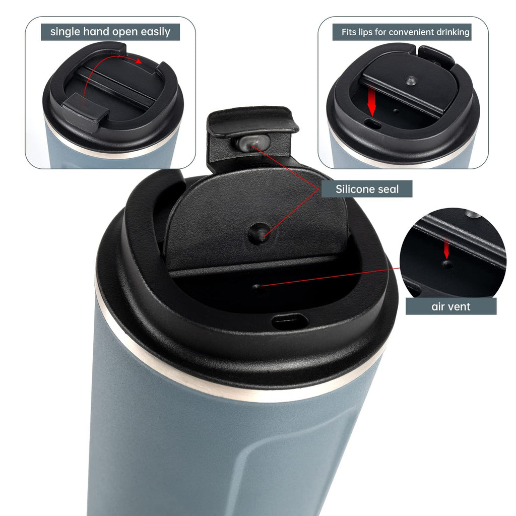 17oz Insulated Stainless Steel Travel Coffee Mug T820642