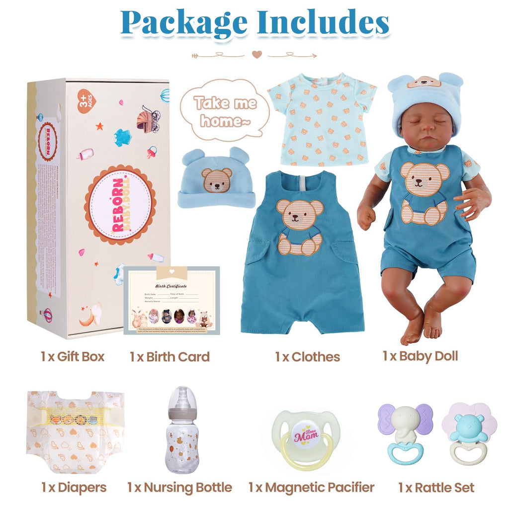 20 Inch Black Reborn Baby Dolls R245434