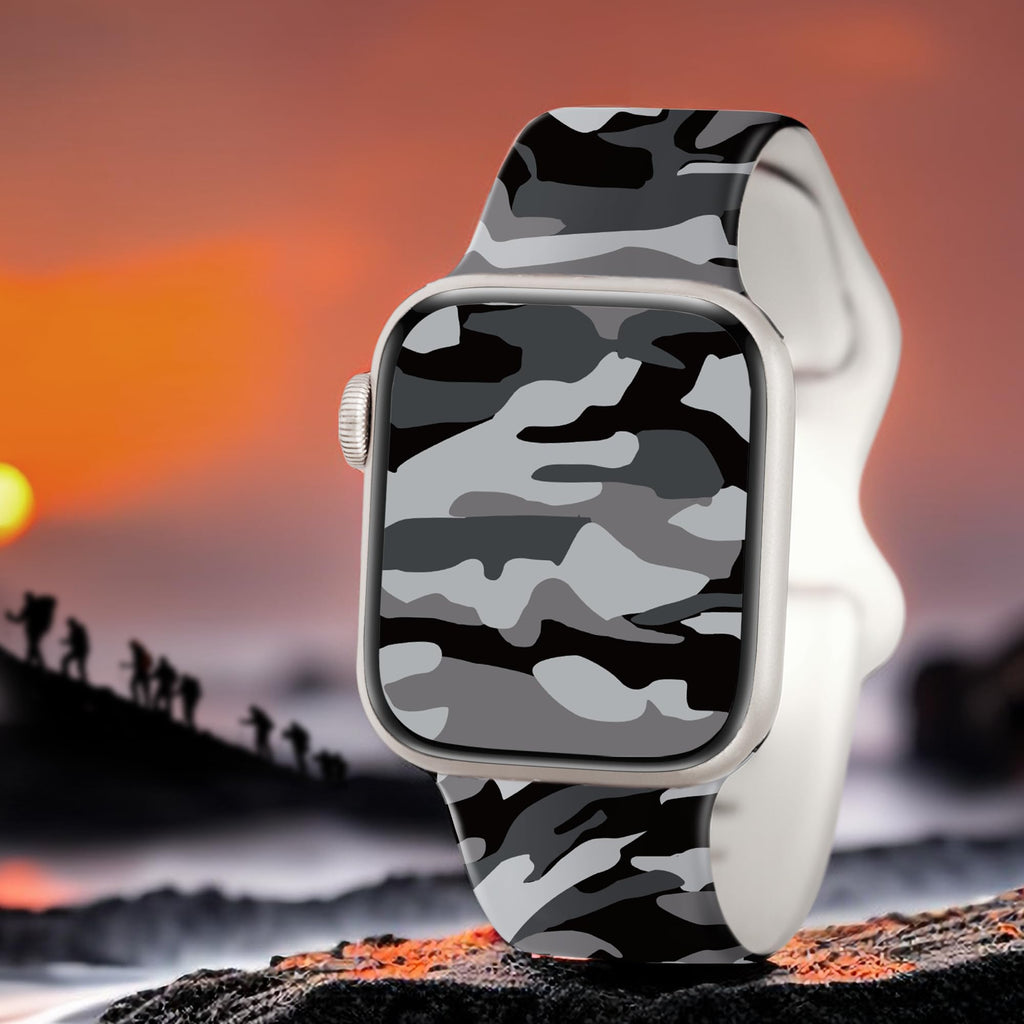Camo Silicone Band for Apple Watch 38mm 40mm 41mm 42mm C94098