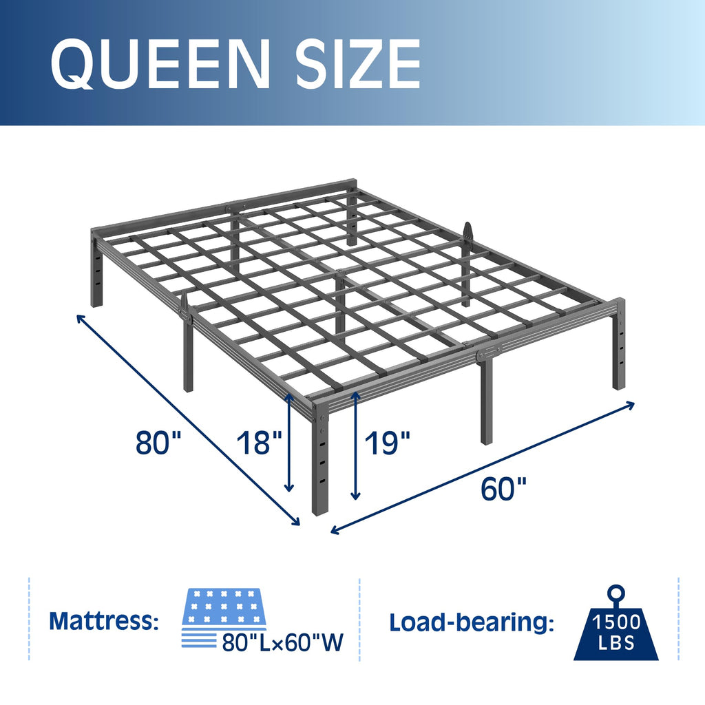 Queen Metal Platform Bed Frame M29810