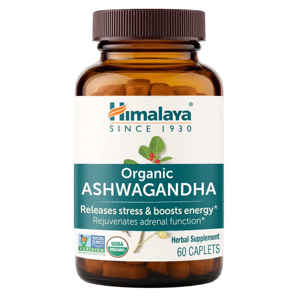 USDA Organic Ashwagandha Root 670 mg 60 Caplets E635125
