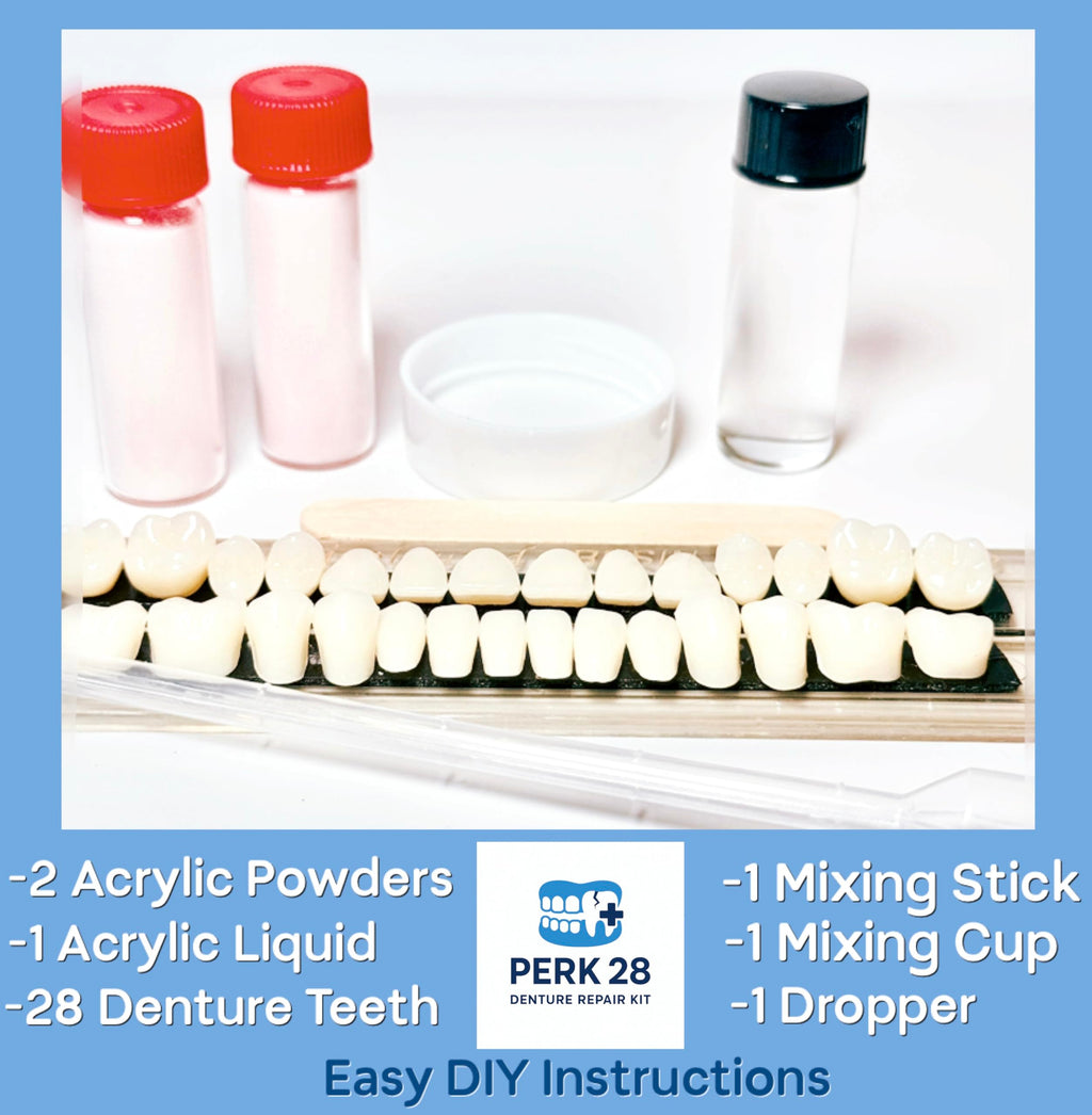 Denture Repair Kit with 28 Denture Teeth J29618