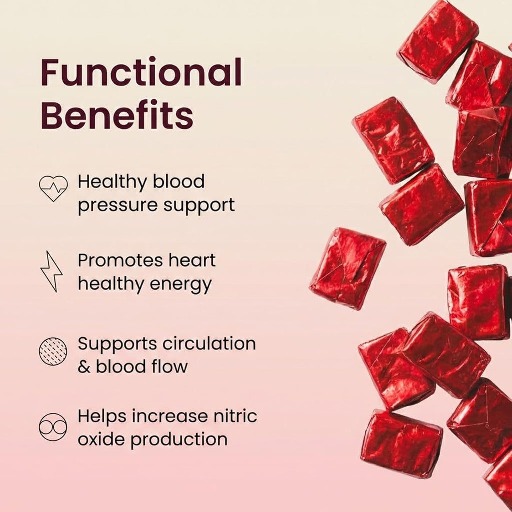 Beet Root Chews, Pomegranate Berry Flavor, 60 Chews C642030