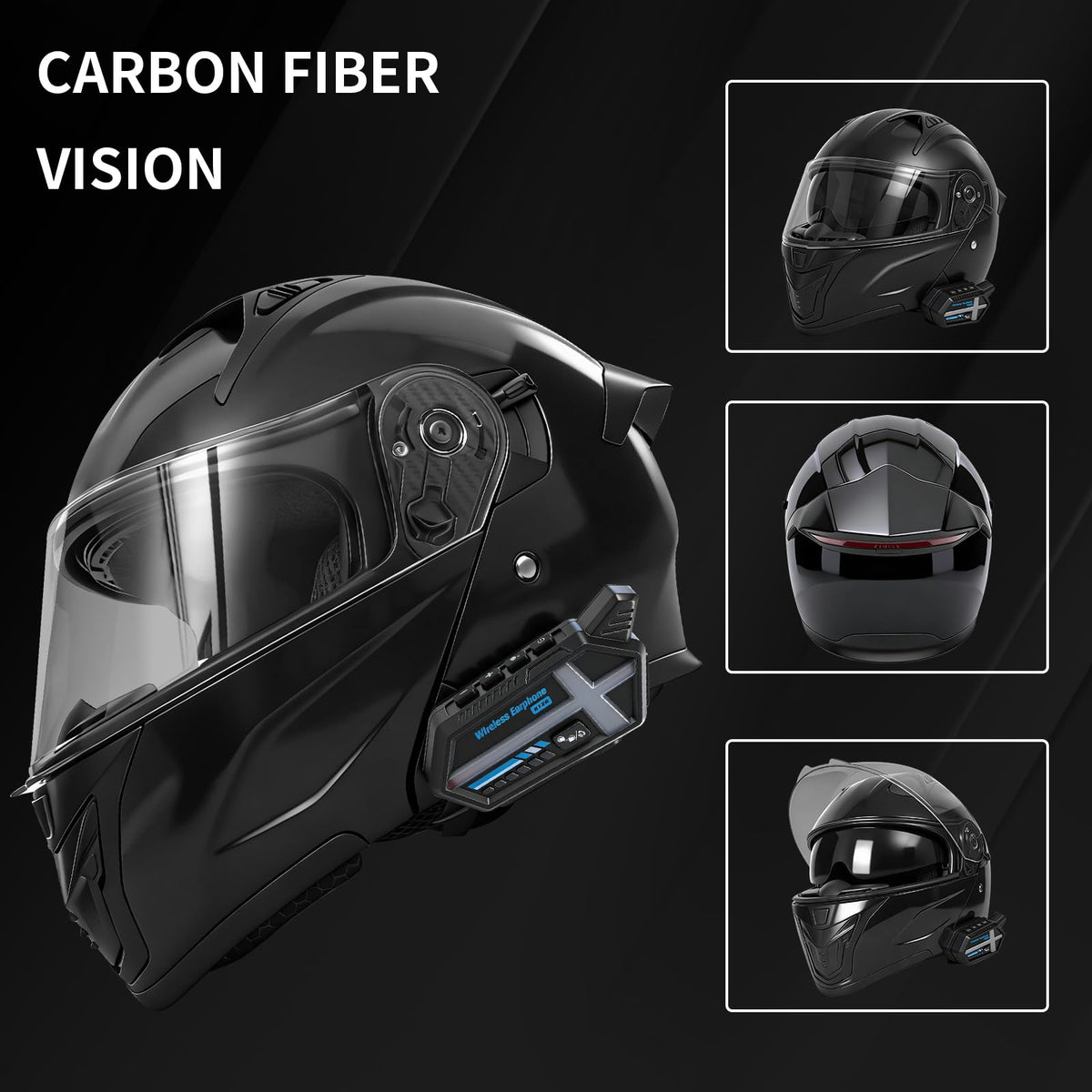 DOT Approved Flip Up Full Face Motorcycle Helmet with Dual Visor A19127