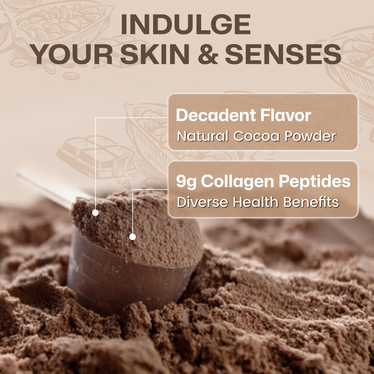Multi Collagen Peptides Powder Chocolate Flavor 35 Servings F711