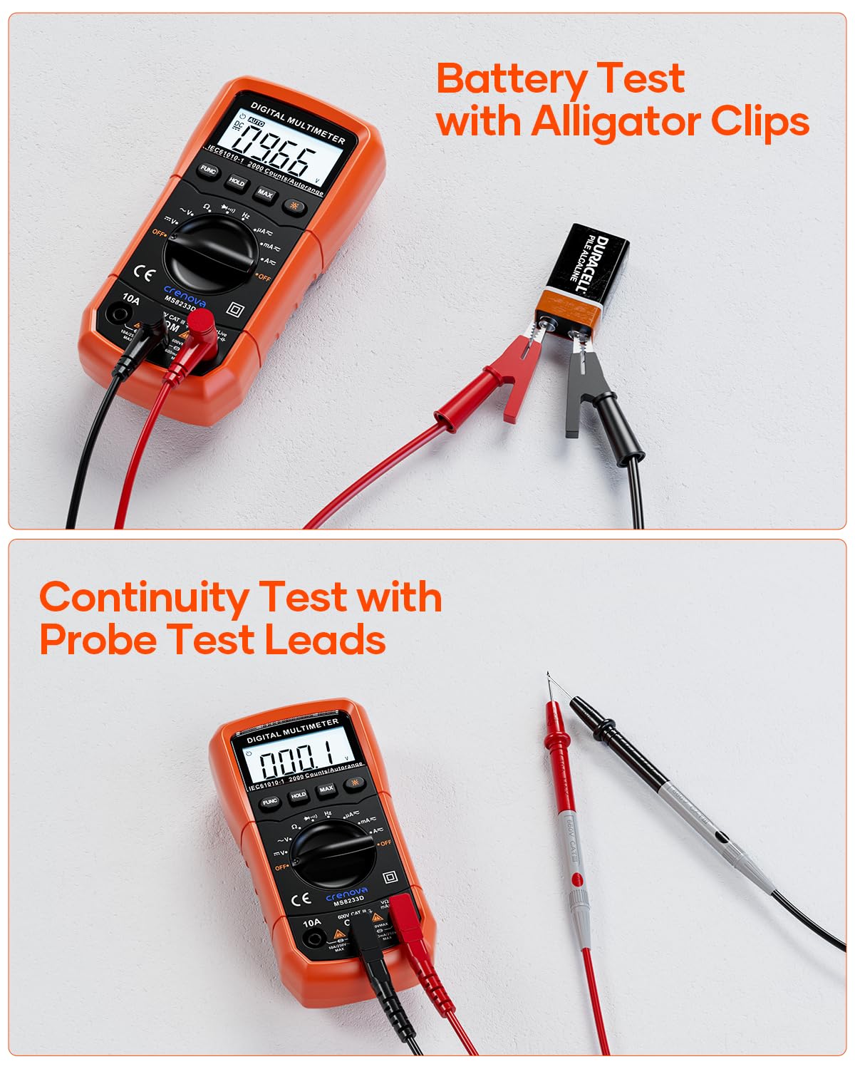 Auto-Ranging Multimeter TRMS 6000 Counts F798965