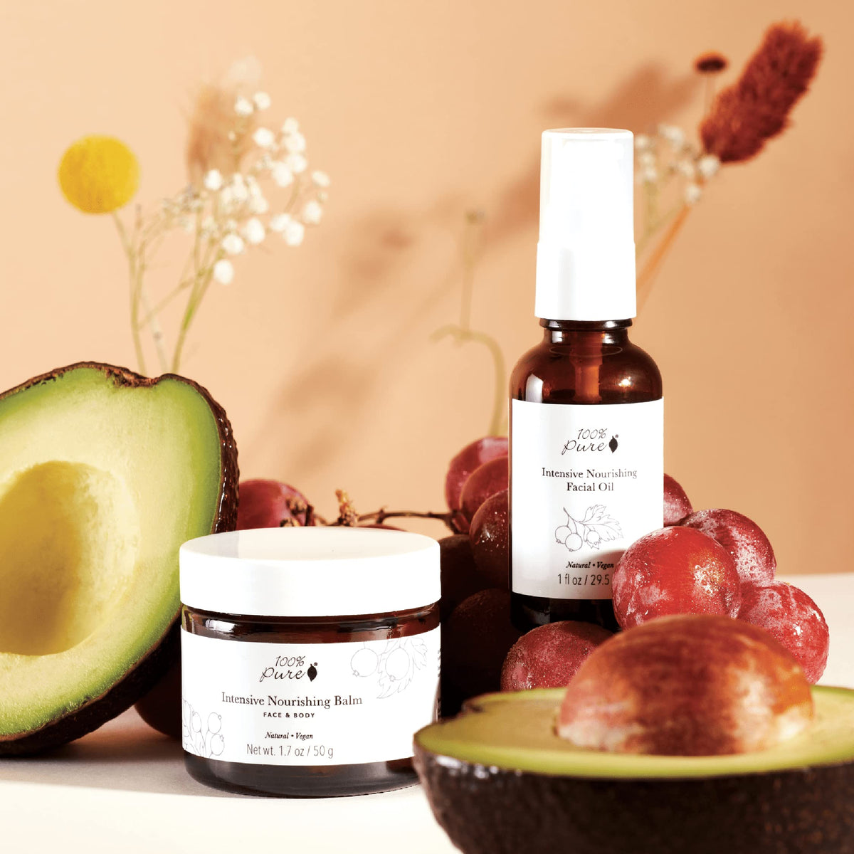 Intensive Nourish Facial Oil Face & Body Moisturizer V8066