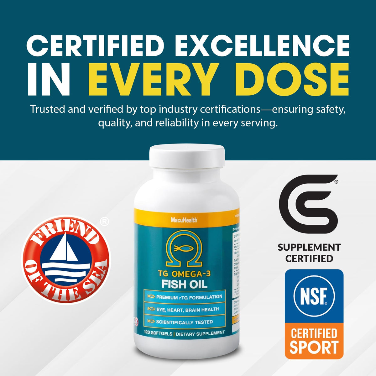 Omega 3 Fish Oil 1100mg DHA 1100mg EPA M29532