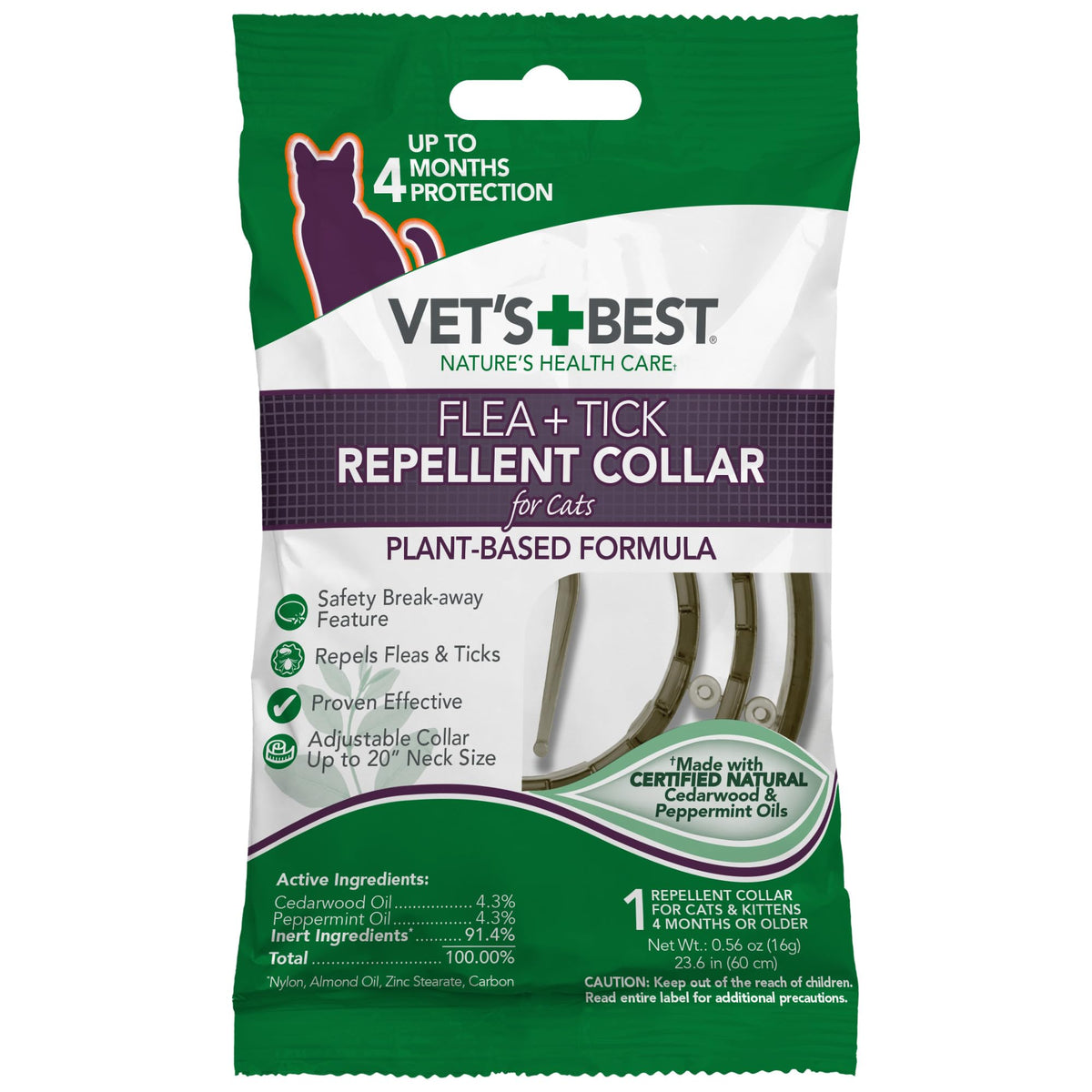 Adjustable Flea & Tick Repellent Cat Collar I14798