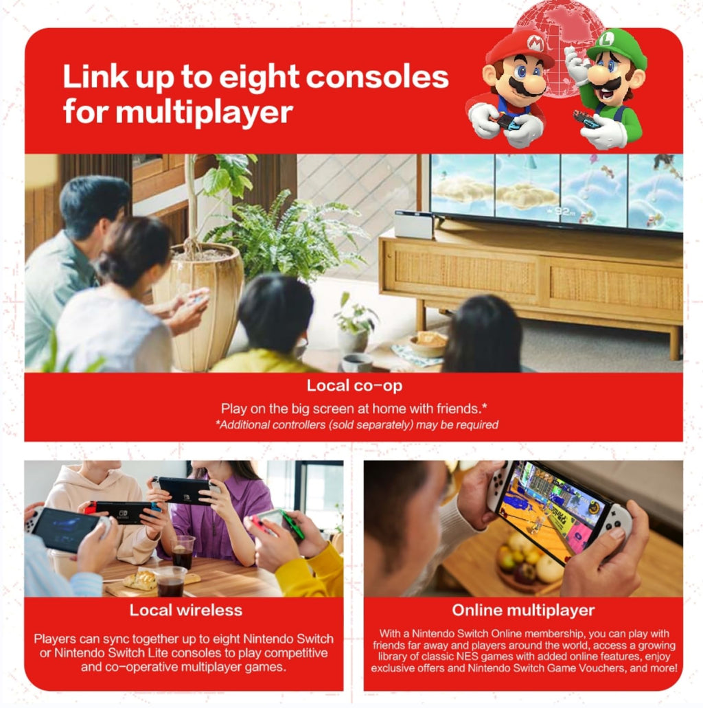 Nintendo Switch OLED Model with White Joy-Con E24609