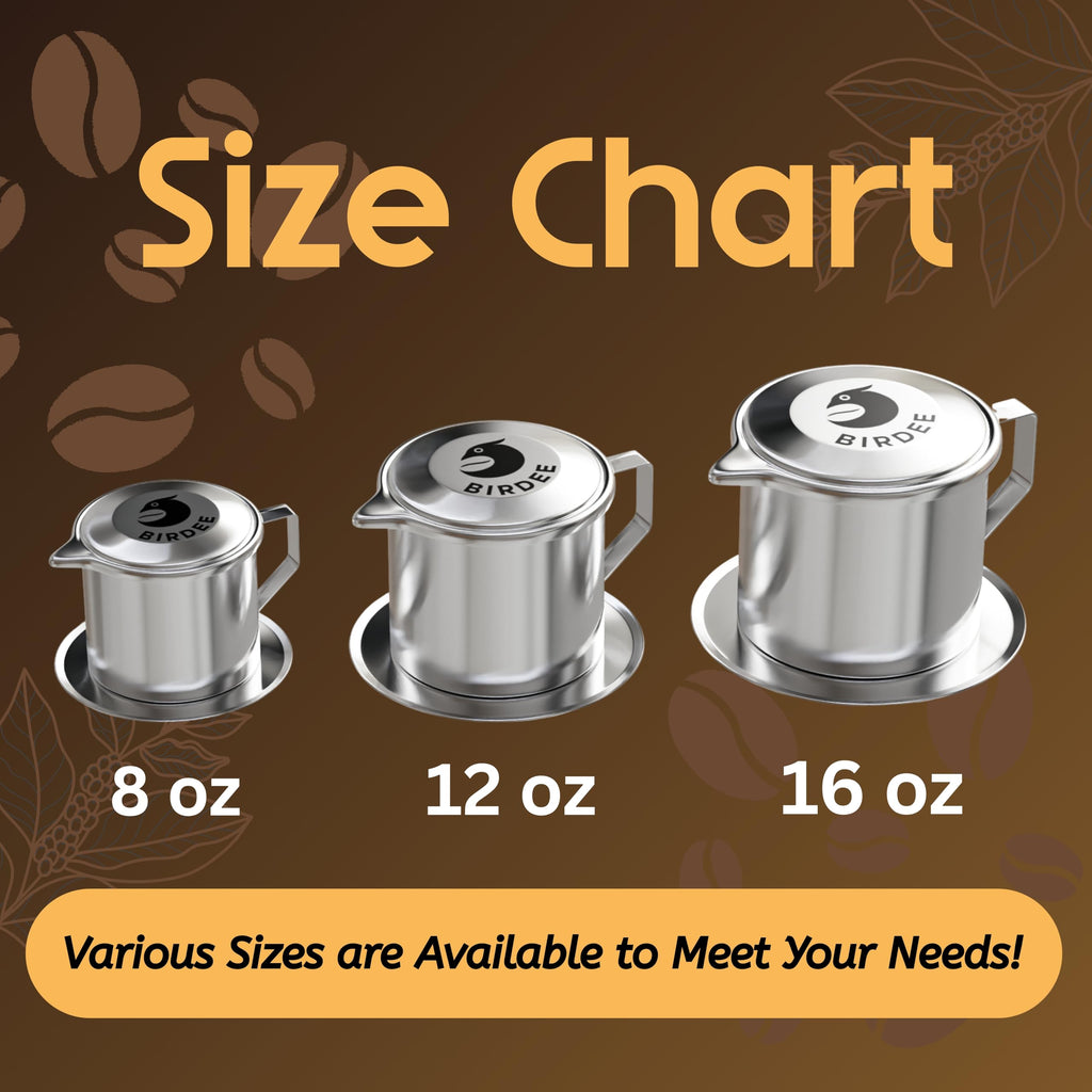 Vietnamese Coffee Dripper 12 oz Stainless Steel Q47611